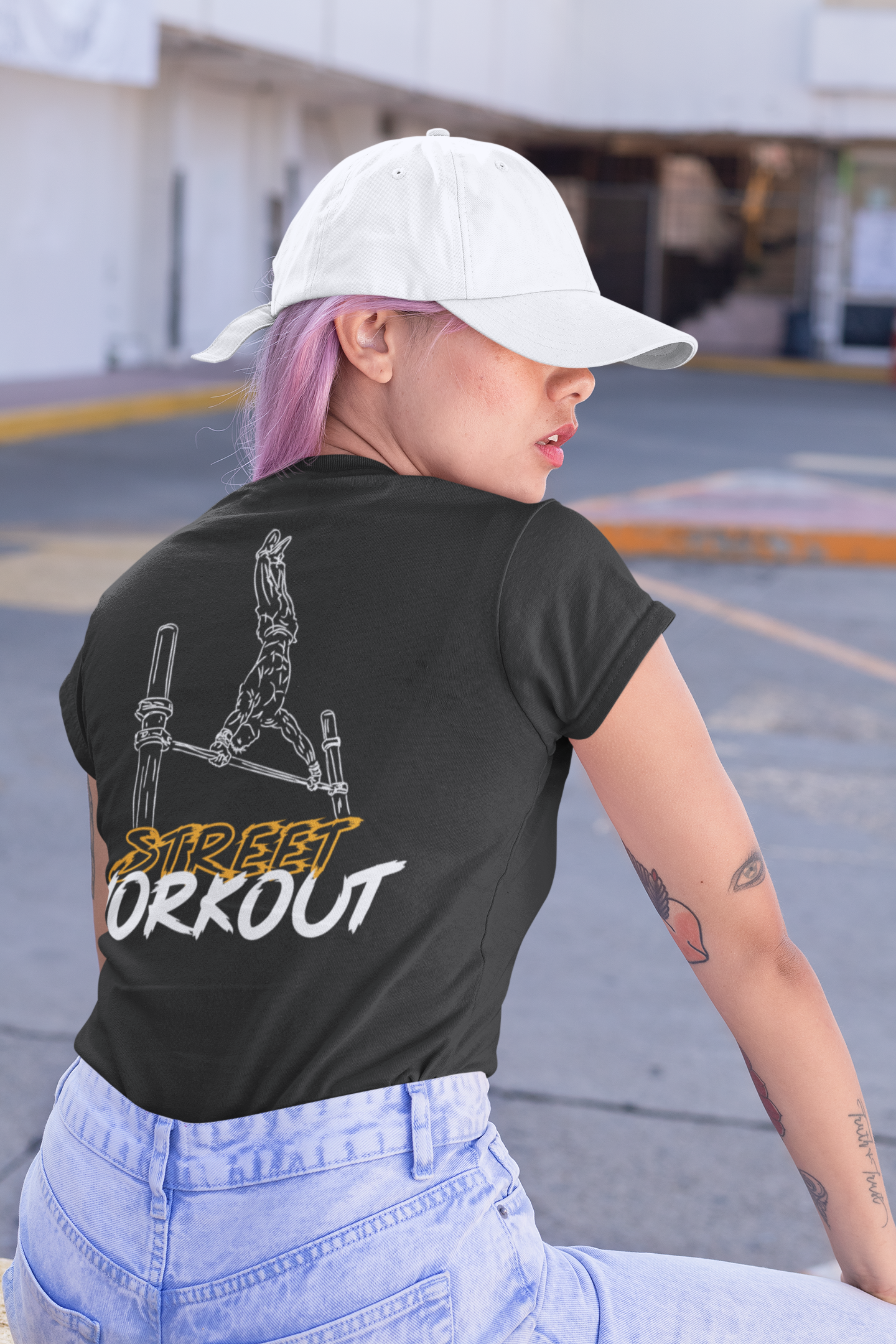 Street Workout Women's Tshirt – Rep God - Main Image