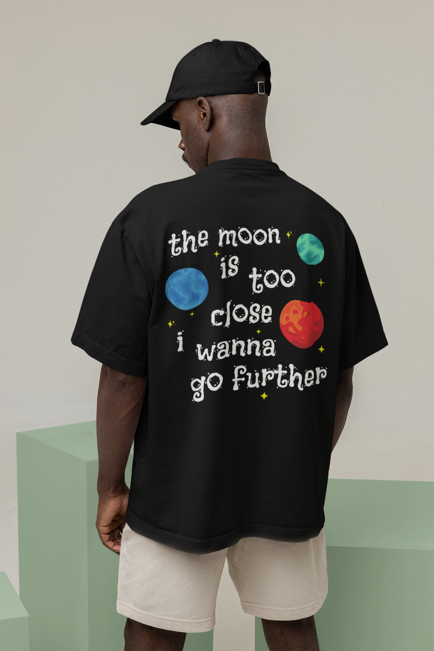 The Moon is too Close | Oversized Tshirt