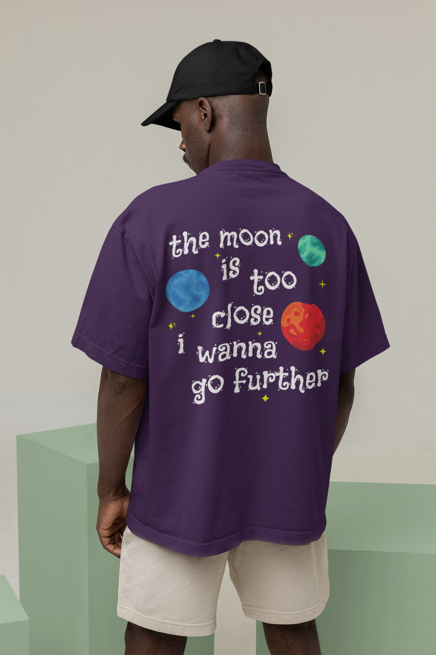 The Moon is too Close | Oversized Tshirt