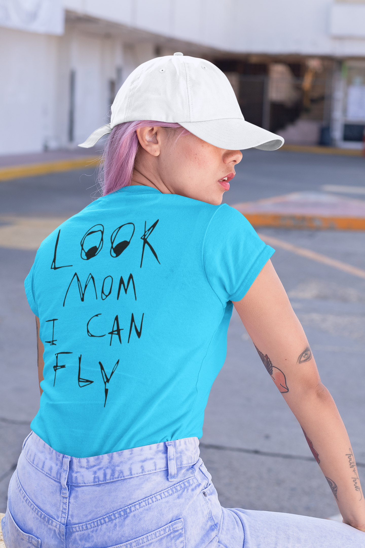 Look Mom I Can Fly Women's Tshirt