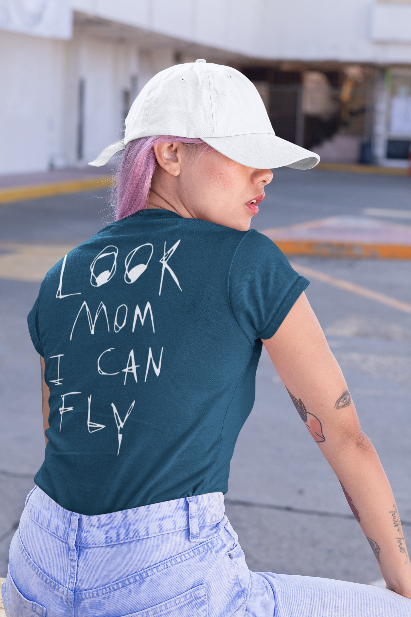 Look Mom I Can Fly Women's Tshirt