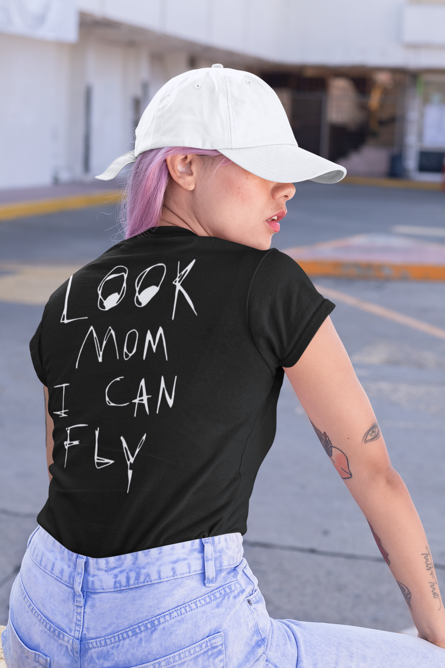 Look Mom I Can Fly Women's Tshirt