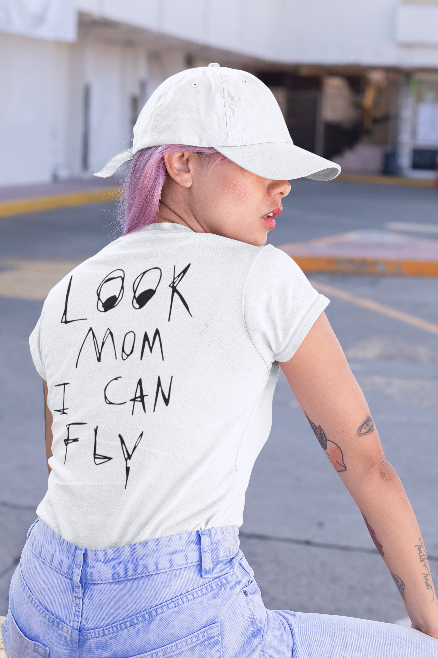 Look Mom I Can Fly Women's Tshirt