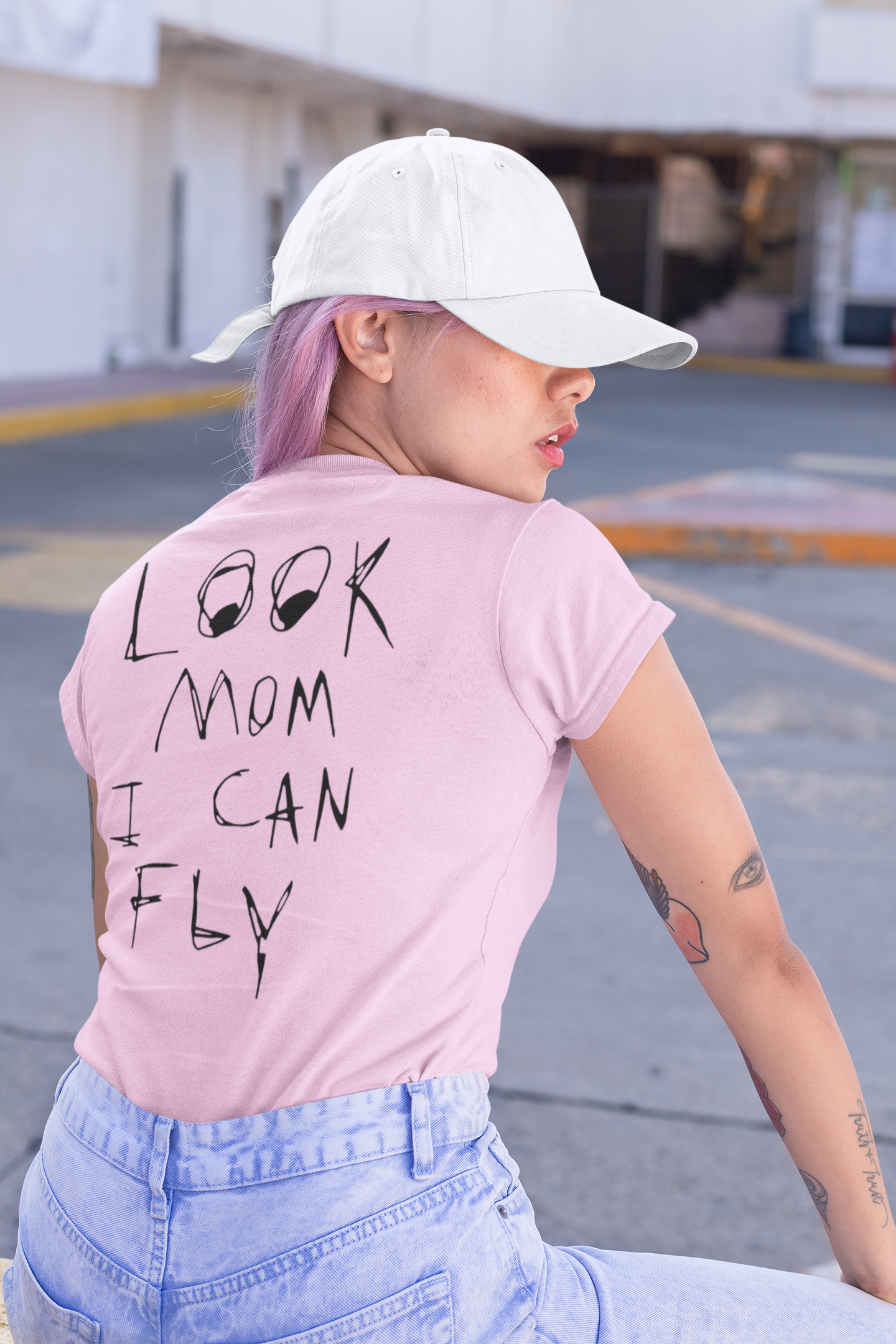 Look Mom I Can Fly Women's Tshirt