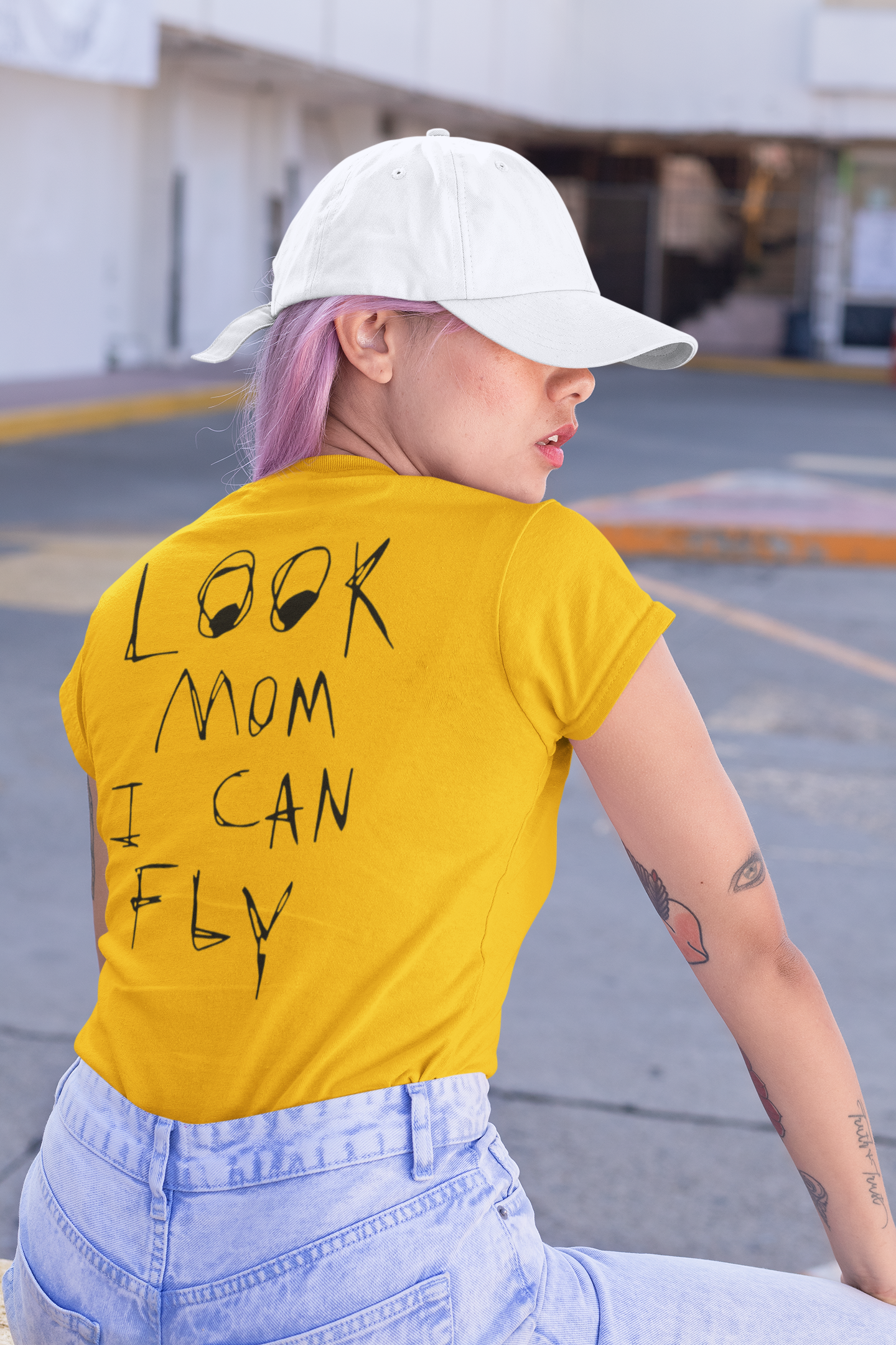 Look Mom I Can Fly Women's Tshirt