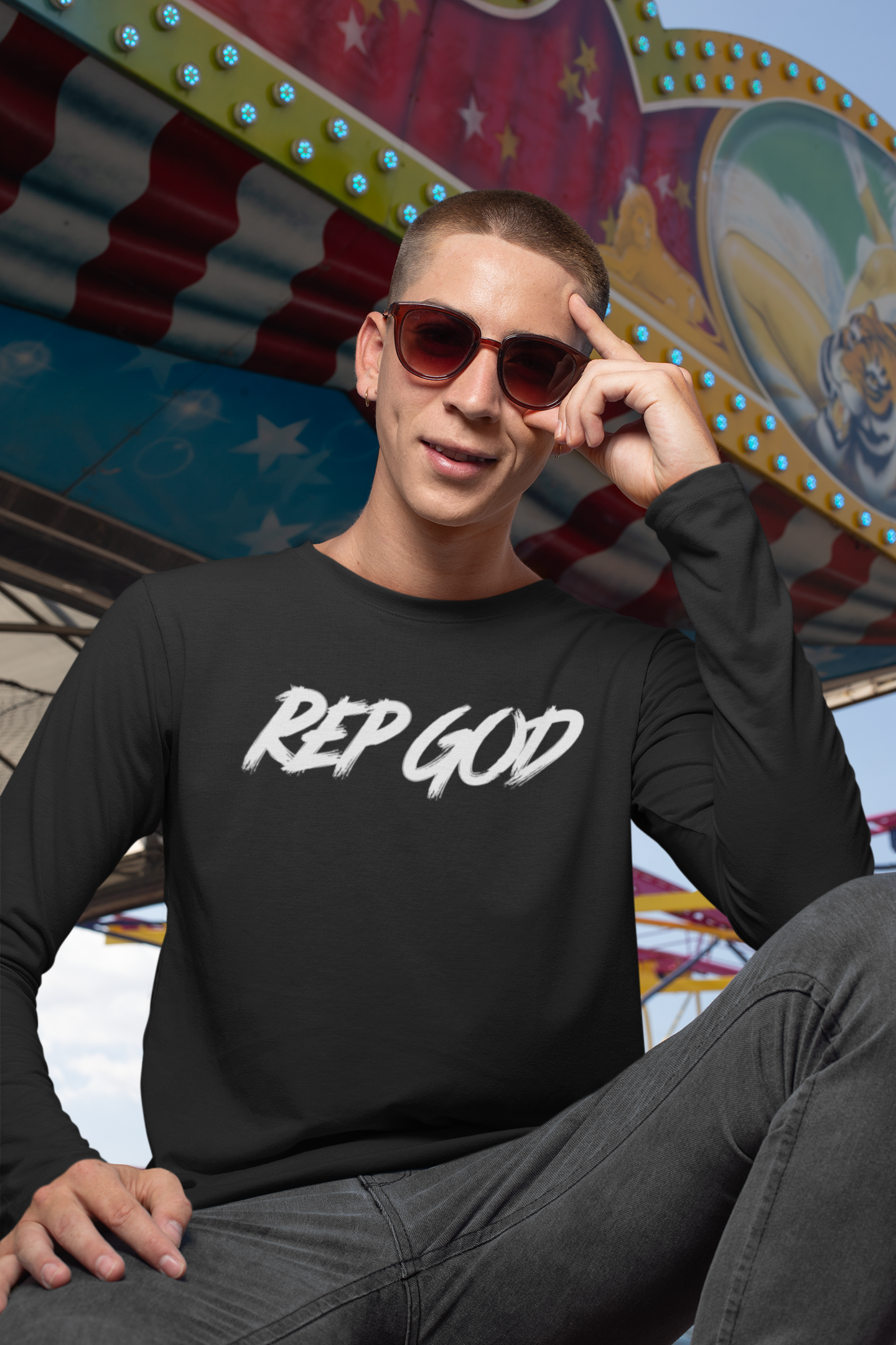 Rep God Full Sleeve T-shirt